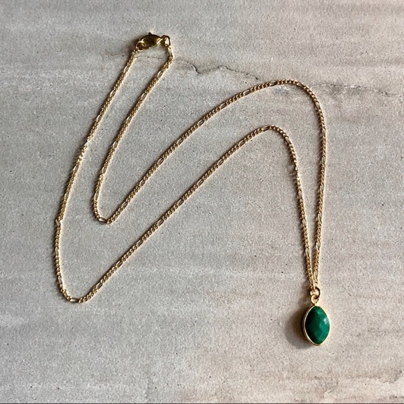 Last 1! 🌟HP 10/28🌟Emerald Gemstone Necklace - Picture 4 of 5